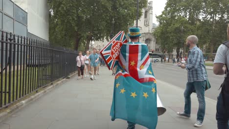 Climate-change-protestors-lobby-along-the-banks-of-the-Thames-and-outside-the-houses-of-Parliament-as-part-of-the-Time-is-Now-protest