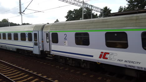 Polish-intercity-train-drive-across-the-station