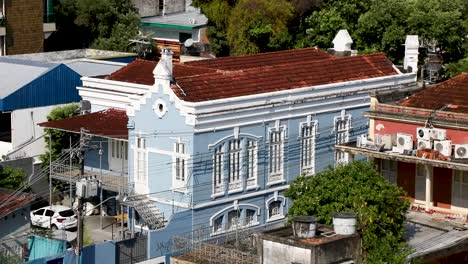 Toma-De-Establecimiento-Del-Centro-De-La-Ciudad-De-Manaos,-Brasil-Y-Edificios-Históricos.