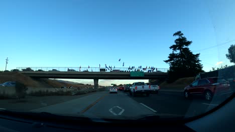 President-Trump-supporters-holding-a-"STOP-THE-STEAL"-rally-on-the-overpass-of-a-major-California-Highway-in-Santa-Clara-County