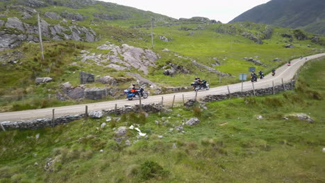 Part-of-the-Annual-Harley-Davidson-MotorBike-Festival,Killarney-Ireland,groups-of-motorbike-riders-take-the-exciting-rides-along-the-Ring-of-Kerry,-which-is-part-of-the-Wild-Atlantic-Way-route
