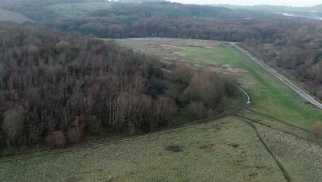 Drone-Flight-over-woodland-area