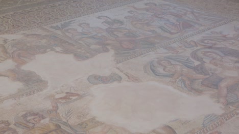 Ein-Mosaikwandboden-Im-Haus-Des-Dionysos-In-Paphos,-Zypern
