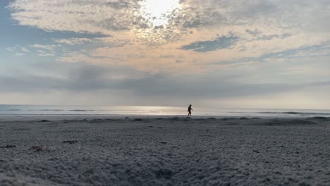 Silhouette-of-women-walking-along-the-beach