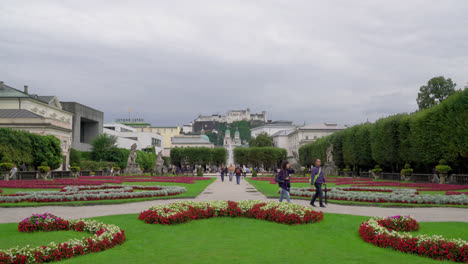 Salzburg-Austria,-circa-:-mirabell-garden-in-Salzburg-City,-Austria