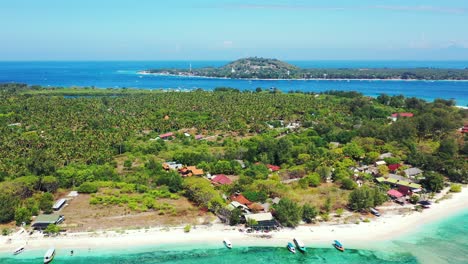 Gili-Islands-off-the-coast-of-Lombok,-Indonesia