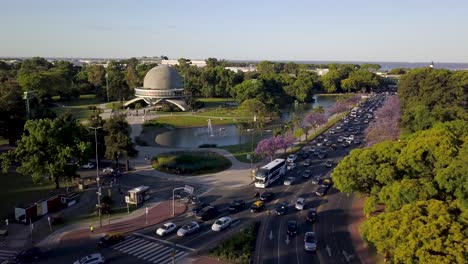 Aerial-Of-Justo-Jose-De-Urquiza-Monument-And-Buenos-Aires-Planetarium