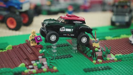LEGO-build-of-a-monster-truck-in-the-air-|-SLOWMOTION