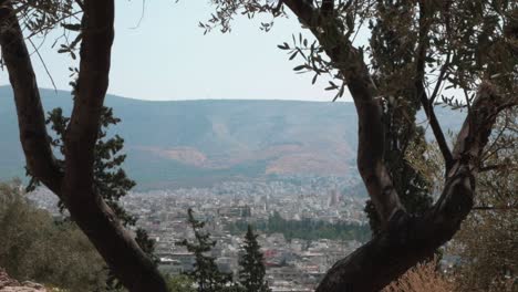The-Panoramic-view-of-Athens,-the-capital-of-Greece