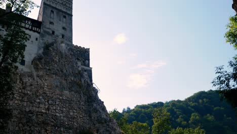 Moving-shot-of-the-Bran-castle-that-inspired-the-Dracula-book