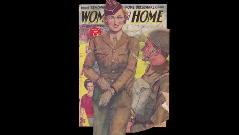 Titelseite-Der-Zeitschrift-Old-Vintage-Women-And-Home-1943