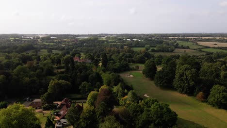 Vereinigtes-Königreich-Kent-Land-Drohnenaufnahmen,-Luftaufnahmen