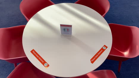 Social-distancing-Coronavirus-signs-on-board-a-Stena-Line-ferry