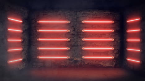 Raum-Voller-Fluoreszierender-Neonlichter