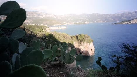 Casco-Antiguo-De-Budva-En-Montenegro-En-La-Costa-Del-Océano-Adriático-En-Un-Día-Soleado