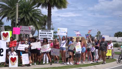 March-for-Choice-banner-leading-rally-and-march-over-Bridge-of-Lions