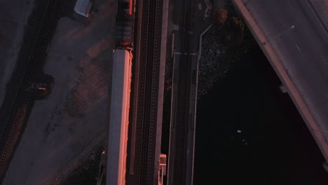 Freight-train-on-the-rail-yard-transporting-cargo-in-the-San-Pedro