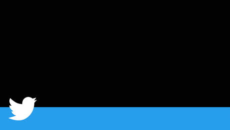 Tercio-Inferior-De-Twitter-Con-Barra-Azul-Y-Logotipo-Superpuesto,-Aislado