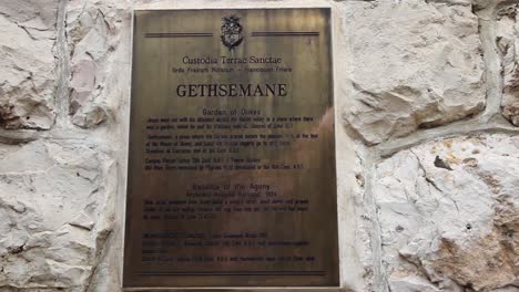 Informationstafel-Zum-Gethsemane-Garten-Am-Eingang