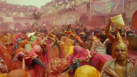 A-crowd-is-dancing-in-colored-water