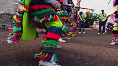 Bermuda-Gombeys-dancing-on-the-streets-of-Bermuda-to-celebrate-New-Year's-Day-despite-COVID19-under-Bermuda-Government-Guidelines