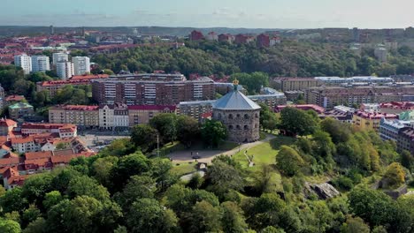 Aerial-View-of-Skansen-Kronan-in-Gothenburg,-Sweden