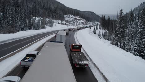 Stuck-in-the-Snow:-Drone-Footage-of-I-70-Traffic-Jam