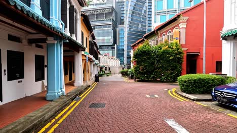 Bunte-Häuser-In-Der-Koon-Seng-Road,-Berühmter-Ort-In-Singapur,-Dolly