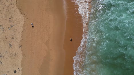 Vogelperspektive-Am-Putty-Beach,-New-South-Wales,-Australien
