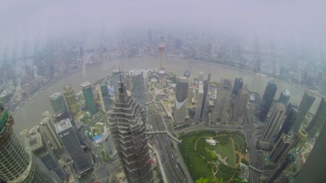 Weitwinkelaufnahme-Von-Shangay-Von-Einem-Aussichtspunkt-Aus