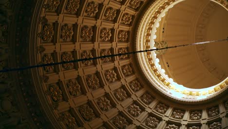 Vertical-view-of-the-internal-details-of-the-dome-of-the-Congress-of-the-Argentine-Nation,-work-of-artisans