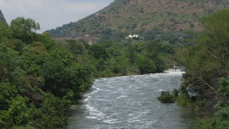 Crocodile-River-spring-flood-with-Hartbeespoort-Dam-in-distance