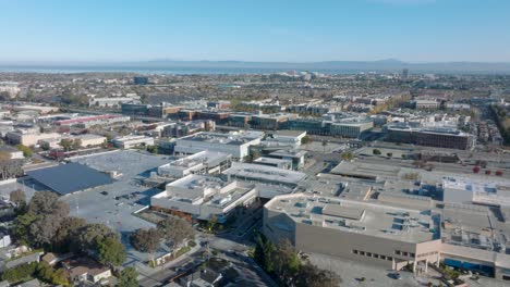 Establishing-aerial-view-of-the-Hillsdale-Shopping-Center