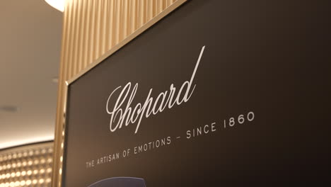 Chopard-prestigious-watch-brand-advertisement-sign-inside-luxury-watch-shop