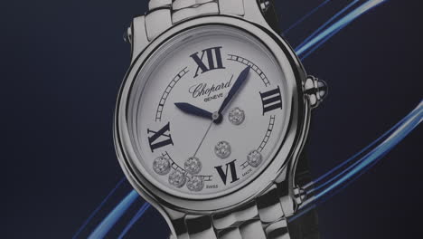 Chopard-Geneve-Watch-Publicidad-Signo-Dentro-De-La-Tienda-De-Relojes-De-Lujo