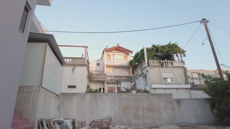 Casas-Residenciales-En-La-Ciudad-De-Chania-En-La-Isla-De-Creta,-Grecia