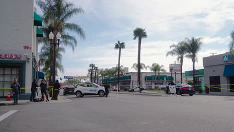 A-Wide-Shot-of-Police-Redirecting-Traffic-after-the-Mass-Shooting