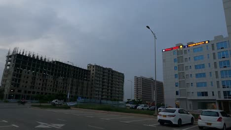 Vista-Desde-El-Balcón-De-La-Urbanización-En-La-Ciudad-De-Bahria-Karachi