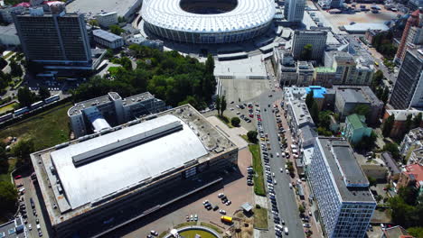 National-Sports-Complex-Olympiyskiy-on-Velyka-Vasylkivska-Street-in-Kyiv-downtown