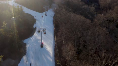 4K-aerial-drone-Small-ski-slope-Upstate-New-York