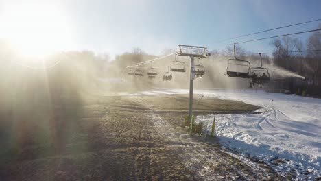 4K-aerial-drone-ski-resort-Snow-machines-blowing-snow-Upstate-New-York