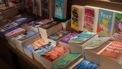 8-February-2023---Selection-Of-Books-Stacked-On-Table-At-Eslite-Bookstore-In-Tsim-Sha-Tsui