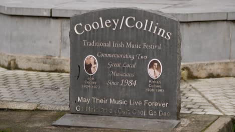 Commemorative-stone,-the-Cooley-Collins-traditional-Irish-music-Festival