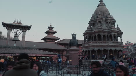 Spaziergang-Durch-Das-Weltkulturerbe-–-Patan-Durbar-Square,-Kathmandu-Tal