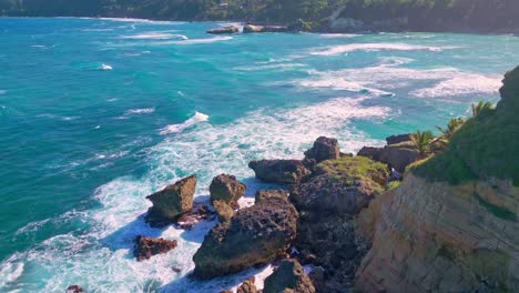 Rocky-coast-of-French-cape-or-Cabo-Frances-in-Dominican-Republic