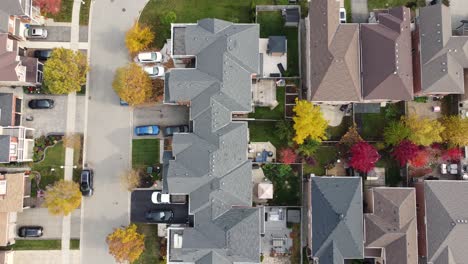 Eine-Luftaufnahme-Von-Häusern-Und-Häusern,-Die-Teil-Einer-Wohnsiedlung-In-Niagara-Glen,-Ontario,-Kanada-Sind