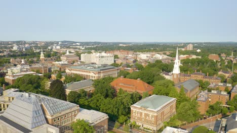 Beautiful-Drone-View-of-Harvard-University-College-Campus-in-Summer
