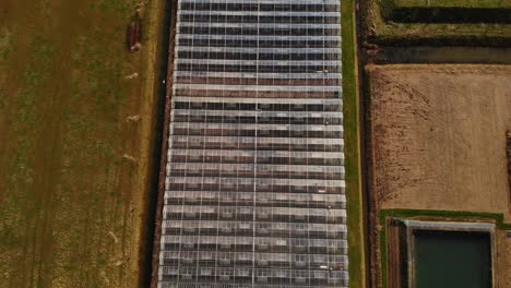 Aerial-View-Of-Industrial-Agricultural-Greenhouses-In-Barendrecht