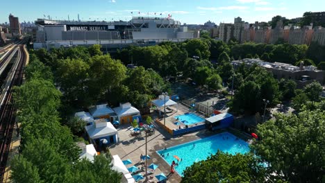 Outdoor-pool-at-community-park-in-New-York-City