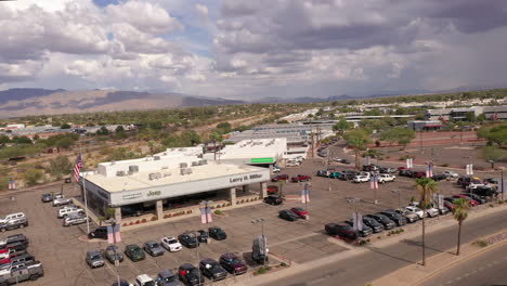 Concesionario-De-Automóviles-Chrysler-Jeep-En-Tucson,-Arizona,-Vista-Aérea